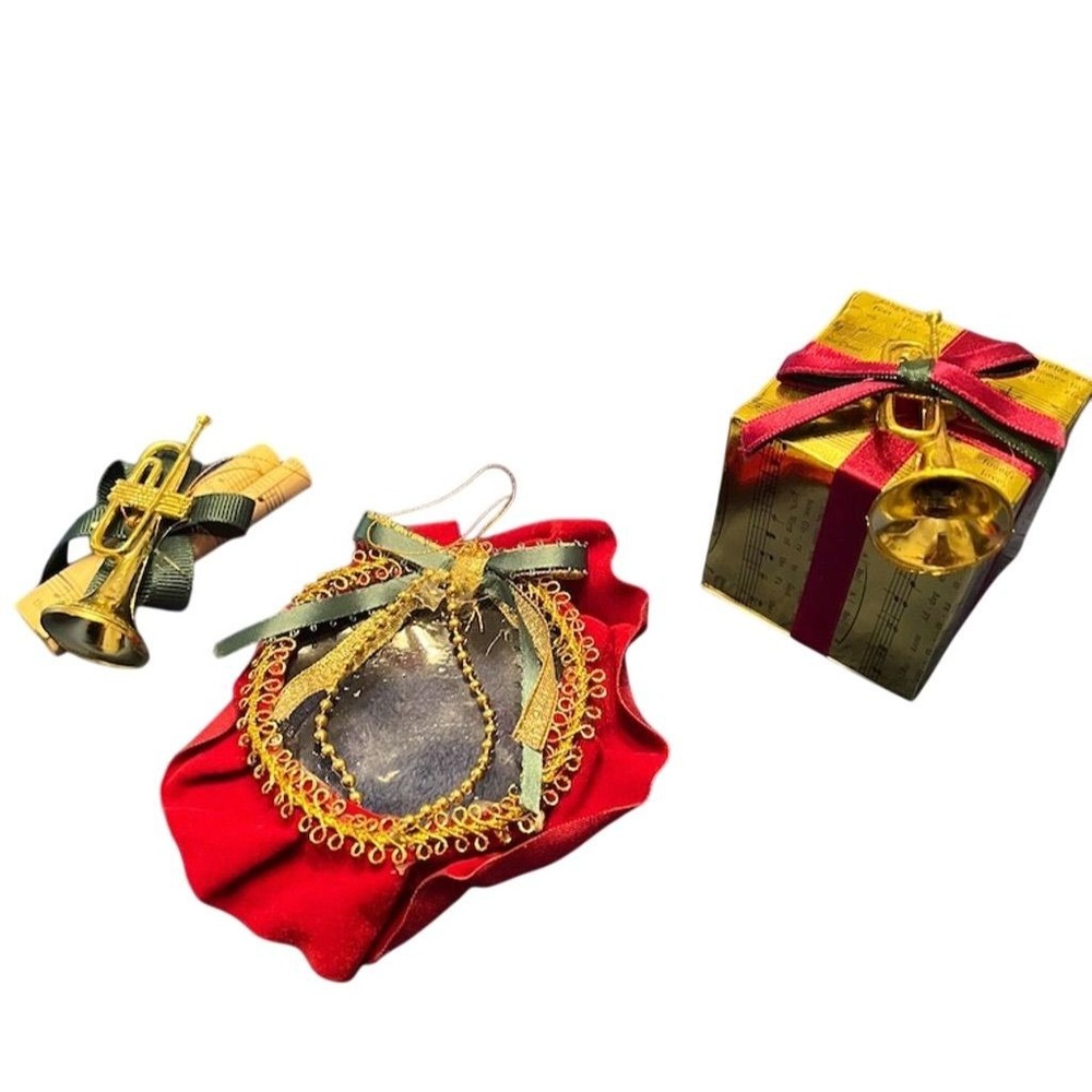 Vintage Christmas Mary Frances Christmas‎ Bauble Set Multicolor Handmade Decor